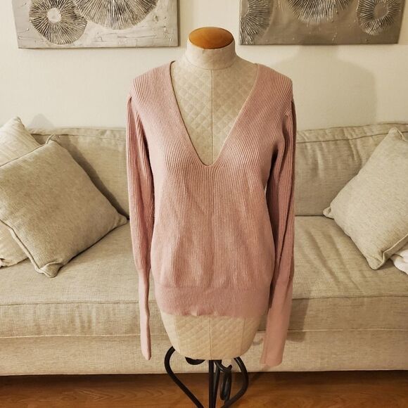 Free People Gingersnap Sweater sz Medium in Pink - Picture 3 of 11
